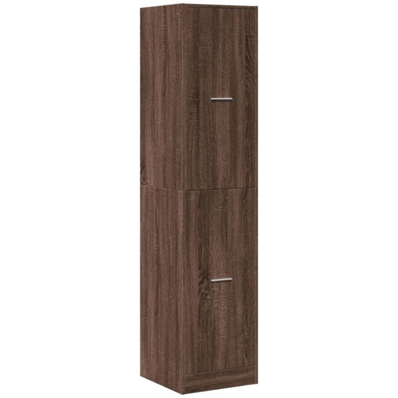 Armadietto da Farmacia Rovere Marrone 40x41x174,5 cm Truciolato vidaXL