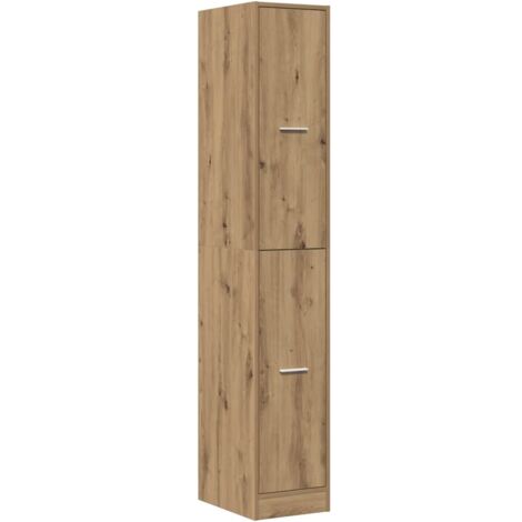 vidaXL Armadietto da Farmacia Rovere 30x41x174,5 cm in Truciolato