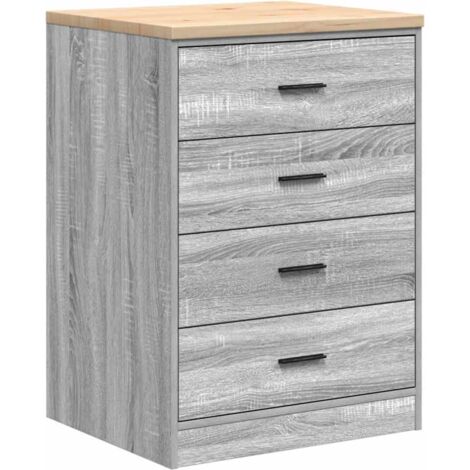 vidaXL Armadietto da Garage Grigio Sonoma 60x51x85 cm