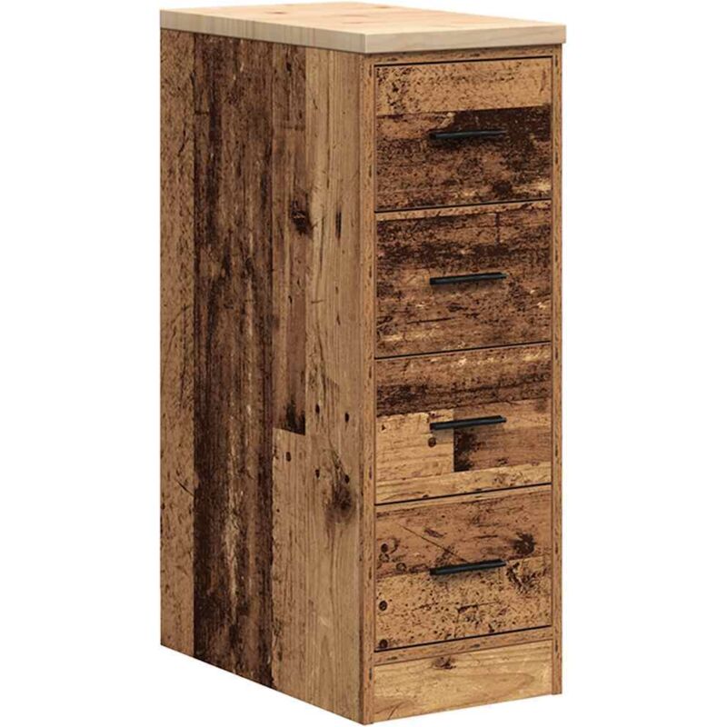 Vidaxl Armadietto Per Garage In Legno Vecchio 30x51x85 Cm