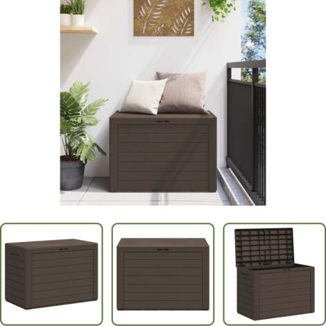 vidaXL Armadietto da giardino -  Baule da Giardino Marrone 78x44x55 cm