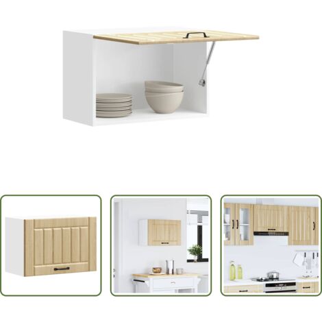 vidaXL Armadietto da parete -  Pensile da Cucina Lucca Rovere Sonoma in Legno Multistrato