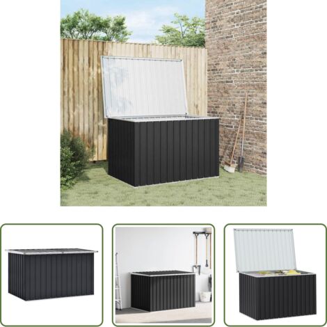 vidaXL Armadietto da patio -  Baule da Giardino Antracite 149x99x93 cm