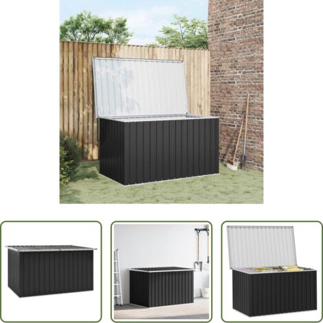 vidaXL Armadietto da patio -  Baule da Giardino Antracite 171x99x93 cm