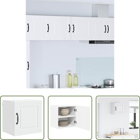 vidaXL Armadietto in legno -  Mobile da cucina Bianco 40 x 31 x 40 cm Legno multistrato