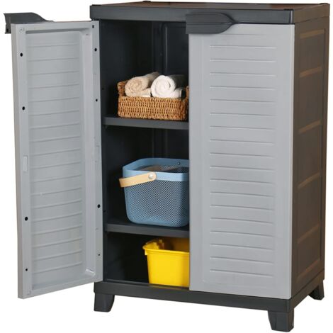vidaXL Armadietto in Plastica 65x45x97 cm