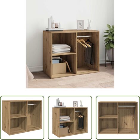 vidaXL Armadietto per trucchi -  Armadietto per Cosmetici Rovere Artigianale 80x40x65 cm