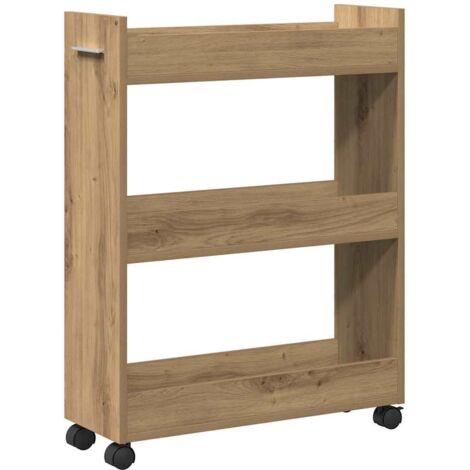 vidaXL Armadietto rovere artigianale 60 x 22 x 79 cm Legno multistrato
