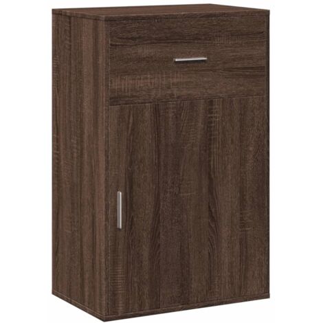 vidaXL Armadietto Rovere Marrone 56,5x39x90 cm in Legno Multistrato