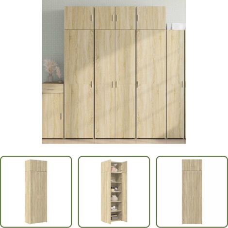 vidaXL Armadietto rovere sonoma -  Armadietto Rovere Sonoma 70x42,5x225 cm in Legno Multistrato