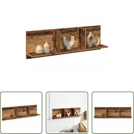 vidaXL Armadio a parete -  Mobile a Parete 100x16,5x30 cm Legno Antico in Truciolato