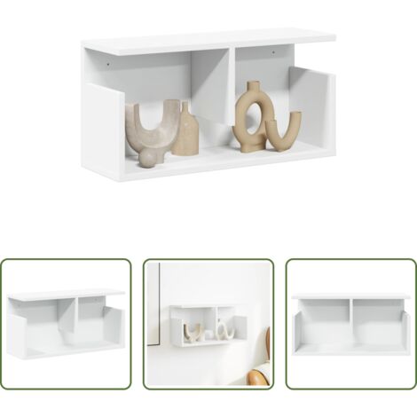 vidaXL Armadio a parete -  Mobile a Parete 60x20x30 cm Bianco in Truciolato