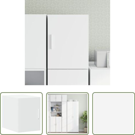 vidaXL Armadio a parete -  Mobile a Parete Bianco 30x42,5x40 cm in Legno Multistrato
