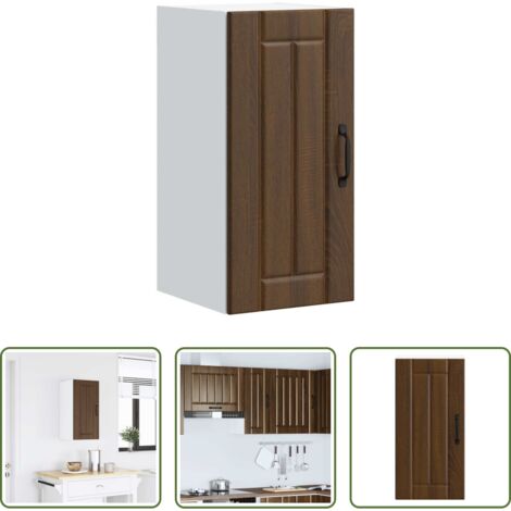 vidaXL Armadio a parete -  Pensile da Cucina Lucca Rovere Marrone in Legno Multistrato
