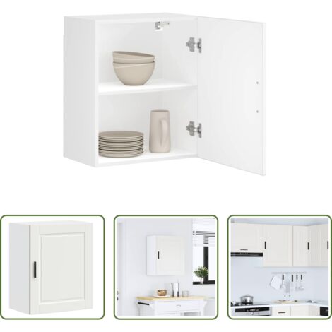 vidaXL Armadio a parete -  Pensile da Cucina Porto Bianco in Legno Multistrato
