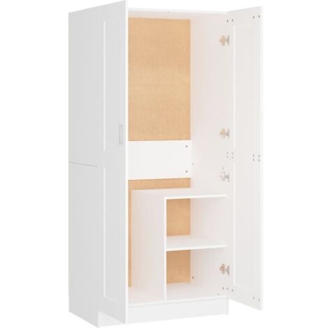 vidaXL Armadio Bianco 82,5x51,5x180 cm in Legno Multistrato
