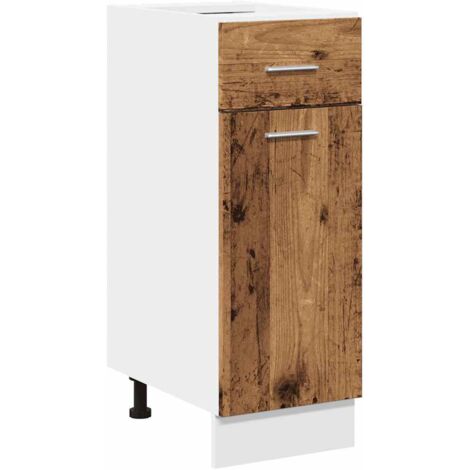 vidaXL Armadio Cassetto Legno Antico 30x46x81,5 cm Legno Multistrato