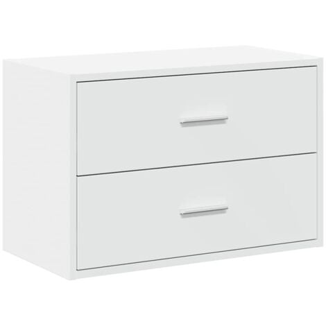 vidaXL Armadio con 2 Cassetti Bianco 60x31x40 cm in Legno Multistrato