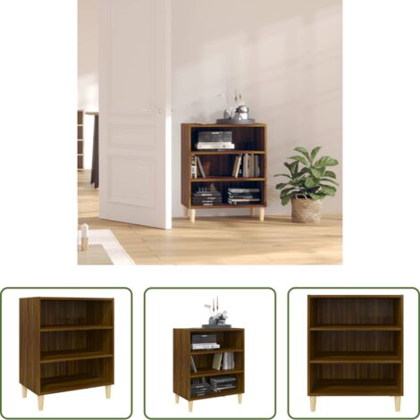 vidaXL Armadio con ripiani -  Credenza Rovere Marrone 57x35x70 cm in Truciolato