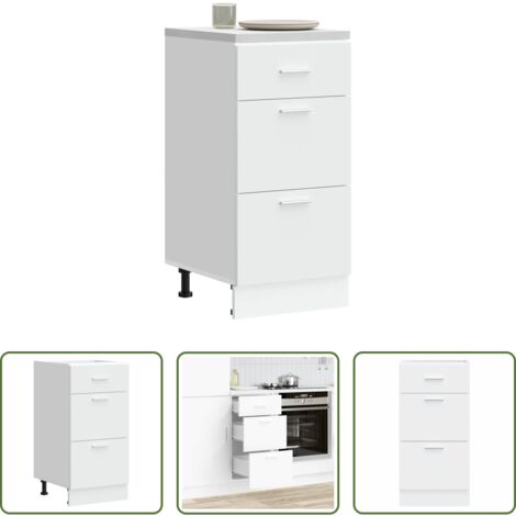 vidaXL Armadio cucina -  Armadio Inferiore “Lyon” Bianco 40x46x81,5 cm