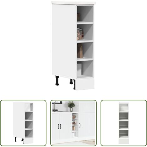 vidaXL Armadio cucina -  Armadio Inferiore “Riga” Bianco 20x44,5x81,5 cm