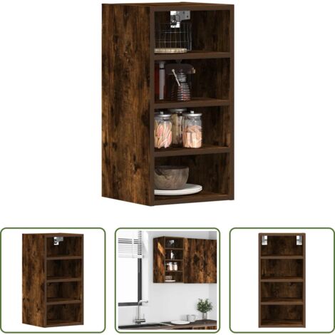 vidaXL Armadio cucina -  Mobile Pensile “Riga” Rovere Fumo 30x29,5x60 cm