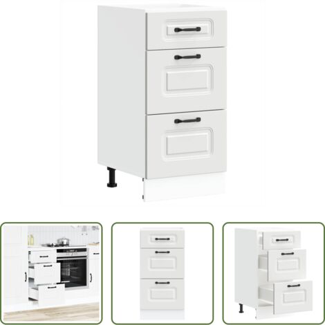vidaXL Armadio da cucina -  Base da Cucina Kalmar Bianco in Legno Multistrato