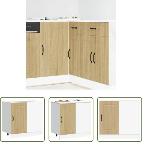 vidaXL Armadio da cucina -  Base da Cucina Kalmar Rovere Sonoma in Legno Multistrato