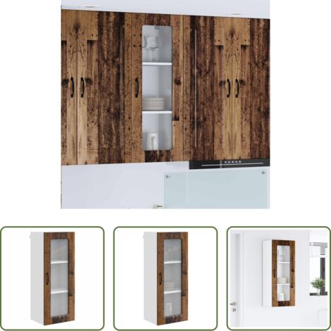 vidaXL Armadio da cucina moderno -  Mobile da cucina Kalmar Legno vecchio 40 x 31 x 100 cm