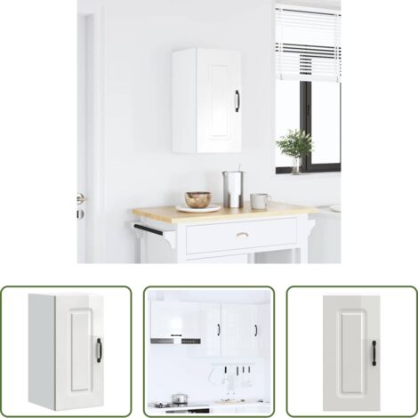 vidaXL Armadio da cucina multistrato -  Base da Cucina Kalmar Bianco Lucido in Legno Multistrato