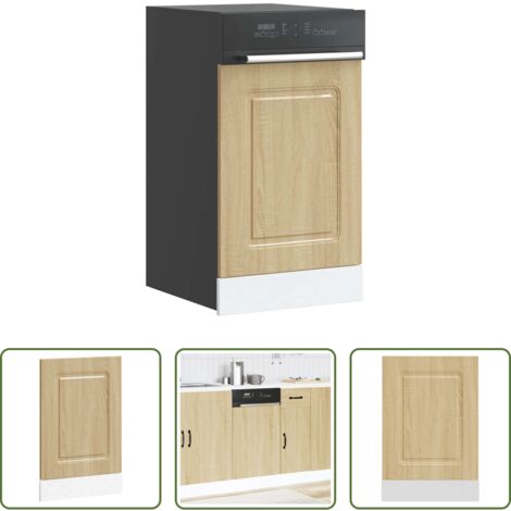 vidaXL Armadio da cucina -  Pannello Lavastoviglie Kalmar Rovere Sonoma 45x1,5x67 cm