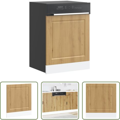 vidaXL Armadio da cucina -  Pannello Lavastoviglie Porto Rovere Artigianale 60x1,5x67 cm