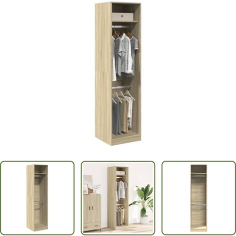 vidaXL Armadio da ingresso -  Armadio Rovere Sonoma 50x50x200 cm in Legno Multistrato