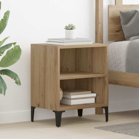 vidaXL Armadio da Notte 2 pcs rovere artigianale 40 x 30 x 50 cm