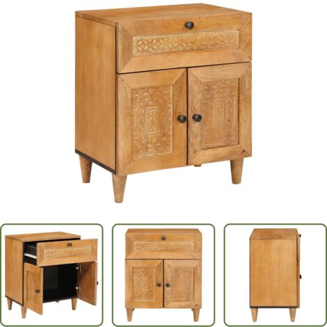 vidaXL Armadio da notte con cassetto -  Armadio da Notte con cassetto Marrone Chiaro 50 x 33 x 60 cm