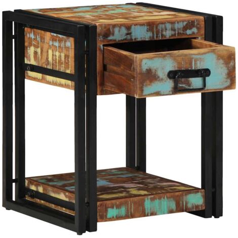 vidaXL Armadio da Notte con cassetto Multicolore 40 x 40 x 50 cm