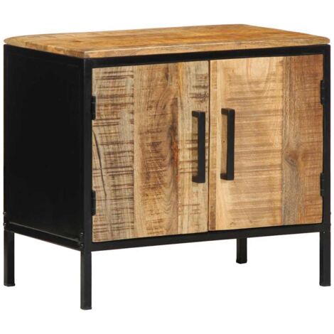 vidaXL Armadio da Notte Marrone e nero 50 x 30 x 45 cm
