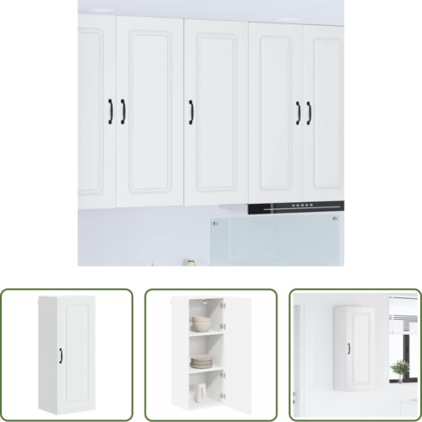 vidaXL Armadio da parete -  Mobile da cucina Kalmar Bianco 40 x 31 x 100 cm