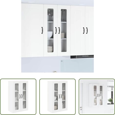 vidaXL Armadio da parete -  Mobile da cucina Kalmar Bianco 60 x 31 x 100 cm