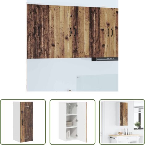vidaXL Armadio da parete -  Mobile da cucina Kalmar Legno vecchio 30 x 31 x 80 cm