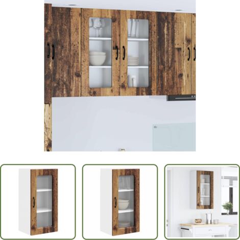 vidaXL Armadio da parete -  Mobile da cucina Kalmar Legno vecchio 40 x 31 x 80 cm