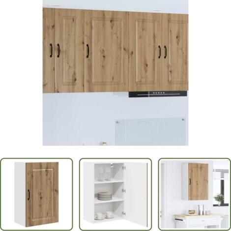 vidaXL Armadio da parete -  Mobile da cucina Kalmar Rovere artigianale 50 x 31 x 80 cm