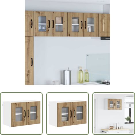 vidaXL Armadio da parete -  Mobile da cucina Kalmar Rovere artigianale 60 x 31 x 40 cm
