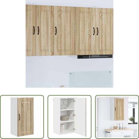 vidaXL Armadio da parete -  Mobile da cucina Kalmar Rovere Sonoma 40 x 31 x 80 cm
