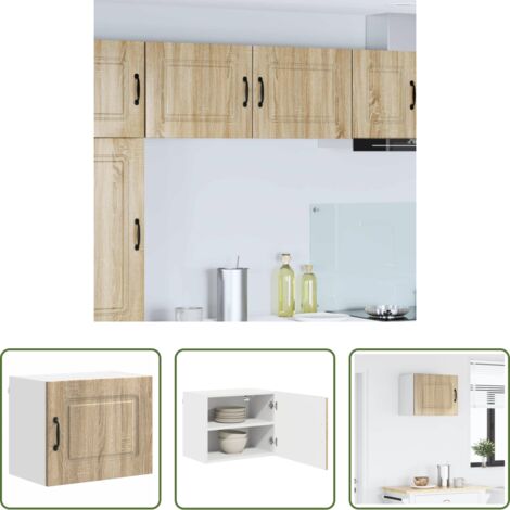 vidaXL Armadio da parete -  Mobile da cucina Kalmar Rovere Sonoma 50 x 31 x 40 cm