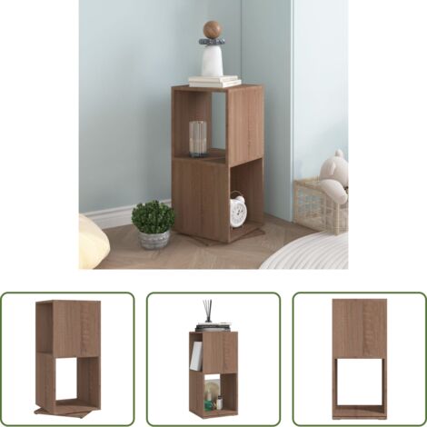 vidaXL Armadio decorativo -  Armadietto Girevole Rovere Sonoma 34,5x34,5x75,5 cm Truciolato