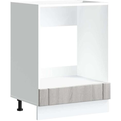 vidaXL Armadio Forno Lucca Grigio Sonoma in Legno Multistrato
