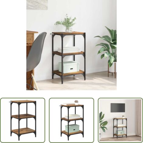 vidaXL Armadio in ferro -  Armadio per Libri Legno vecchio 40 x 33 x 70,5 cm