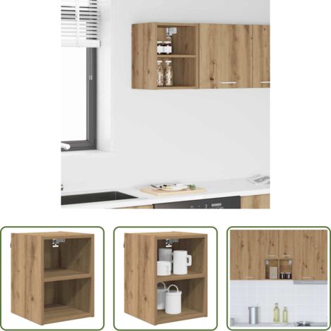 vidaXL Armadio in legno -  Armadio pensile Rovere artigianale 30 x 29,5 x 40 cm