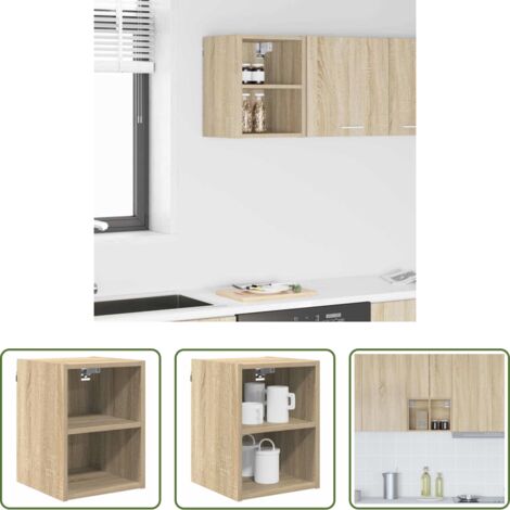 vidaXL Armadio in legno -  Armadio pensile Rovere Sonoma 30 x 29,5 x 40 cm